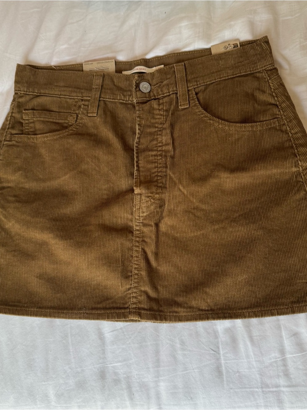 NWT Levi’s Corduroy Brown Icon Skirt